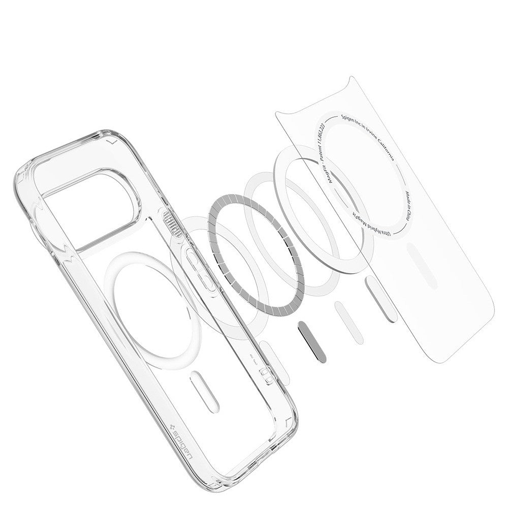 Spigen Google Pixel 11 Pro XL Skal Ultra Hybrid MagFit Clear White