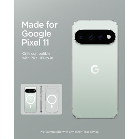 Spigen Google Pixel 11 Pro XL Skal Ultra Hybrid MagFit Clear White