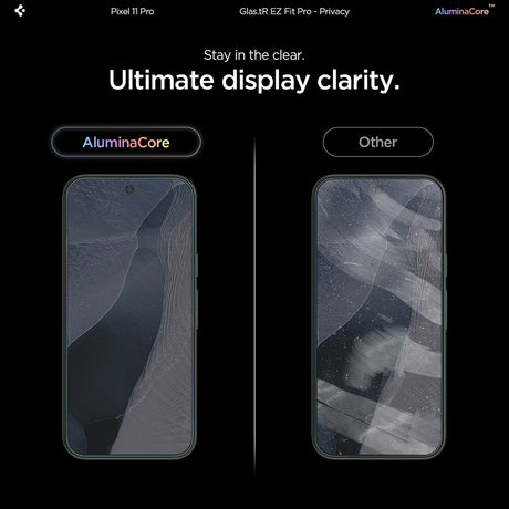 Spigen Google Pixel 9 Pro/10 Pro/11 Pro Skjermbeskytter GLAS.tR EZ Fit Pro Privacy 2-pakning