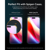Spigen iPhone 16 Pro/17/17 Pro/18 Pro Skjermbeskytter Glas.tR EZ Fit Pro 2-pakning