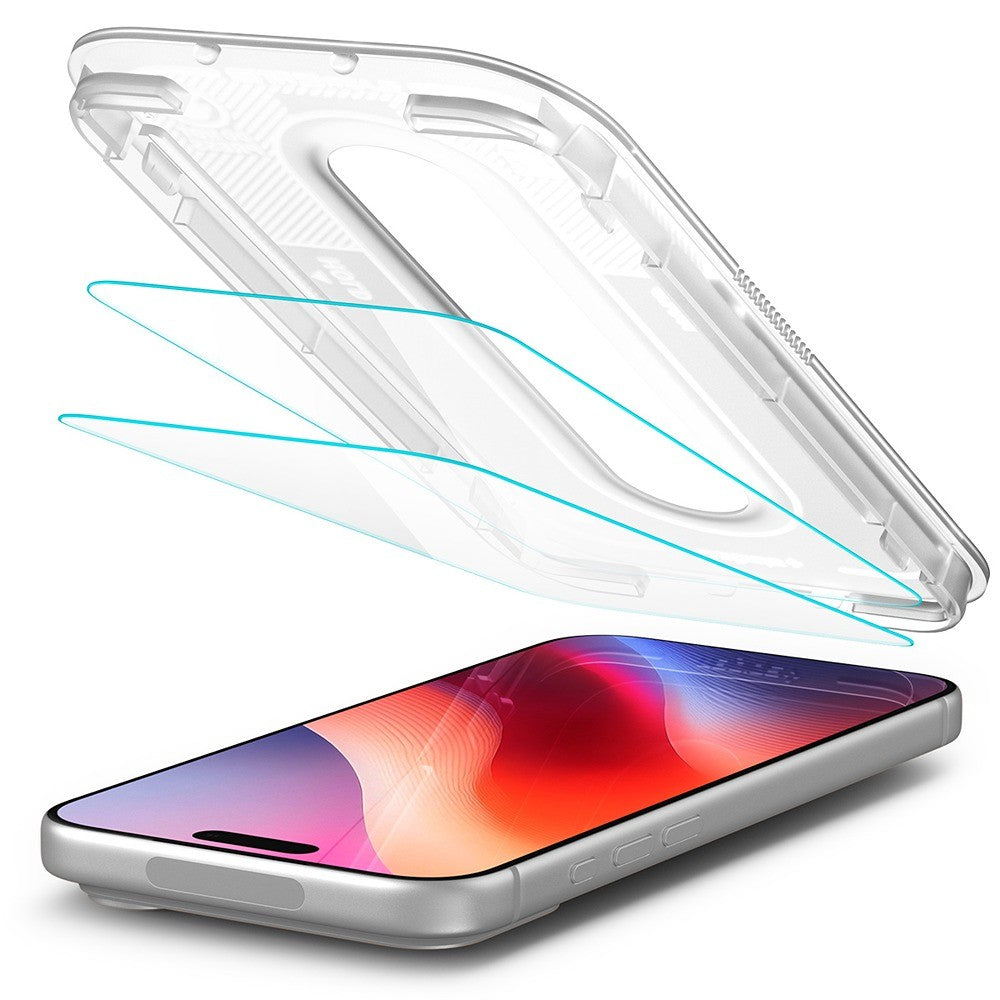 Spigen iPhone 16 Pro Max/17 Pro Max/18 Pro Max Skjermbeskytter Glas.tR EZ Fit Pro 2-pakning