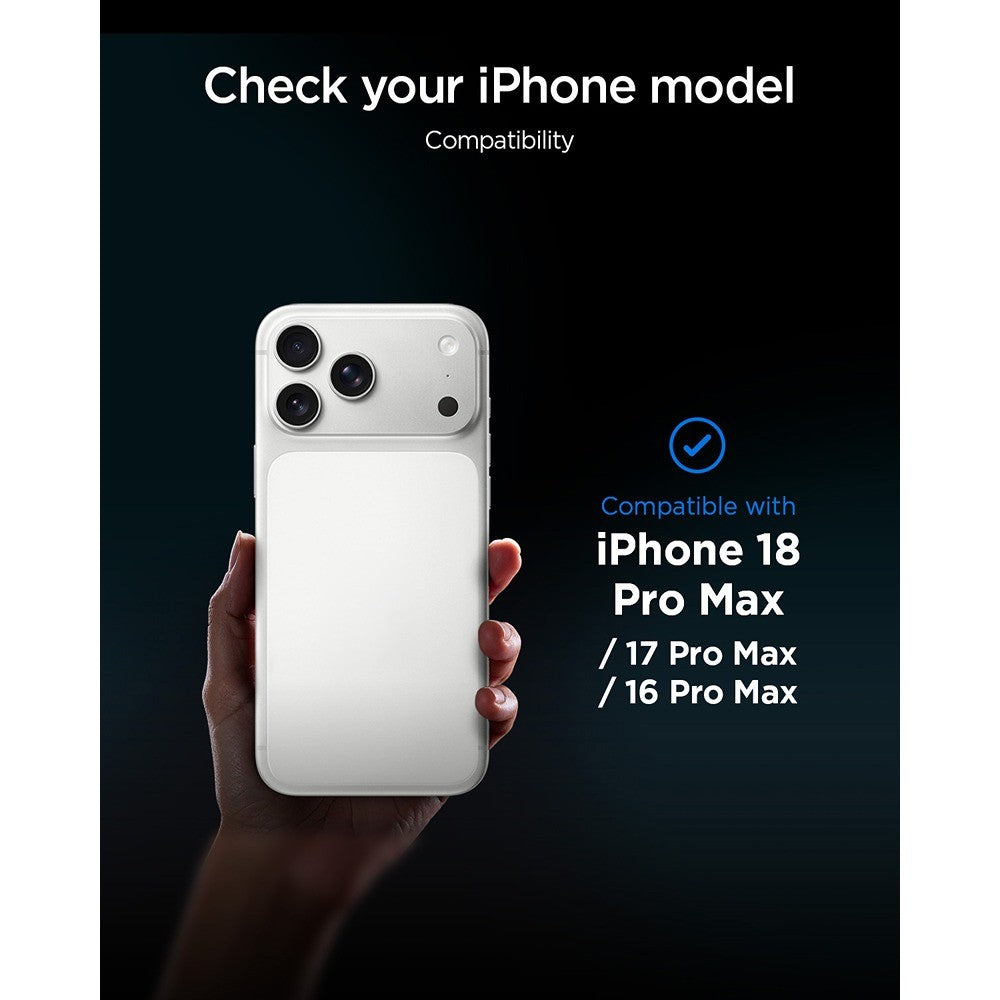 Spigen iPhone 16 Pro Max/17 Pro Max/18 Pro Max Skjermbeskytter Glas.tR EZ Fit Pro 2-pakning