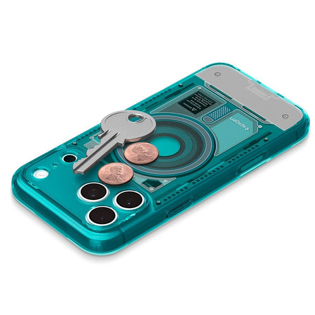 Spigen iPhone 17 Pro/iPhone 18 Pro Deksel Classic C1 MagFit Bondi-blå