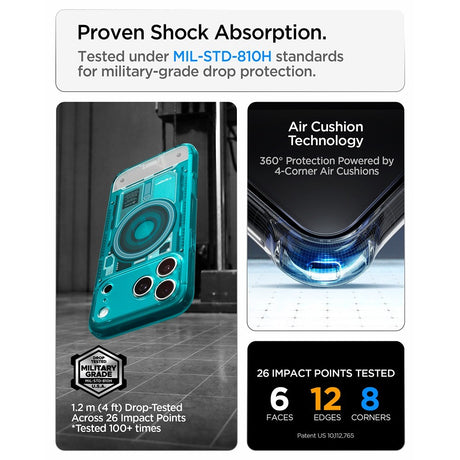 Spigen iPhone 17 Pro/iPhone 18 Pro Deksel Classic C1 MagFit Bondi-blå