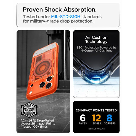 Spigen iPhone 17 Pro/iPhone 18 Pro Deksel Classic C1 MagFit mandarin