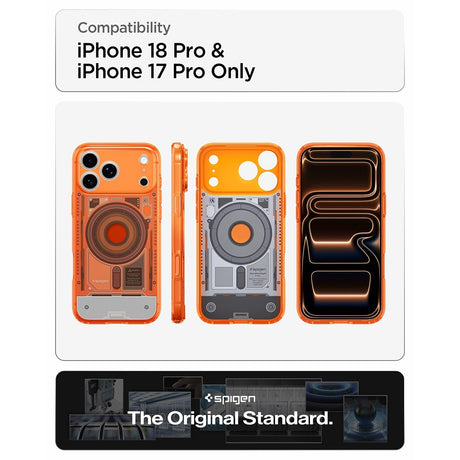 Spigen iPhone 17 Pro/iPhone 18 Pro Deksel Classic C1 MagFit mandarin