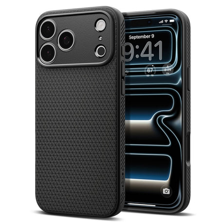 Spigen iPhone 17 Pro/iPhone 18 Pro Deksel Liquid Air Matte Black