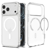 Spigen iPhone 17 Pro/iPhone 18 Pro Deksel Liquid Crystal MagFit Clear White