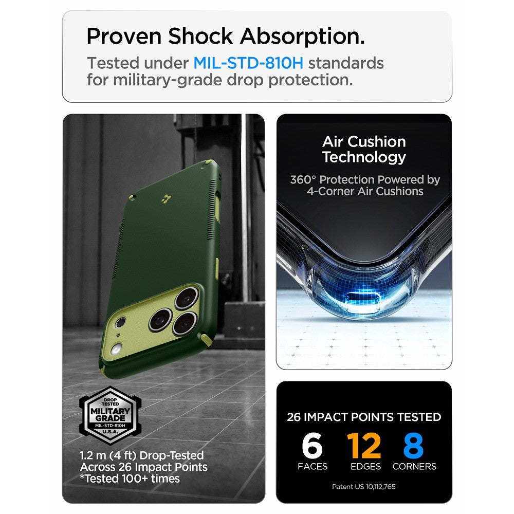 Spigen iPhone 17 Pro/iPhone 18 Pro Deksel Nano Pop Hybrid MagFit Avo Green