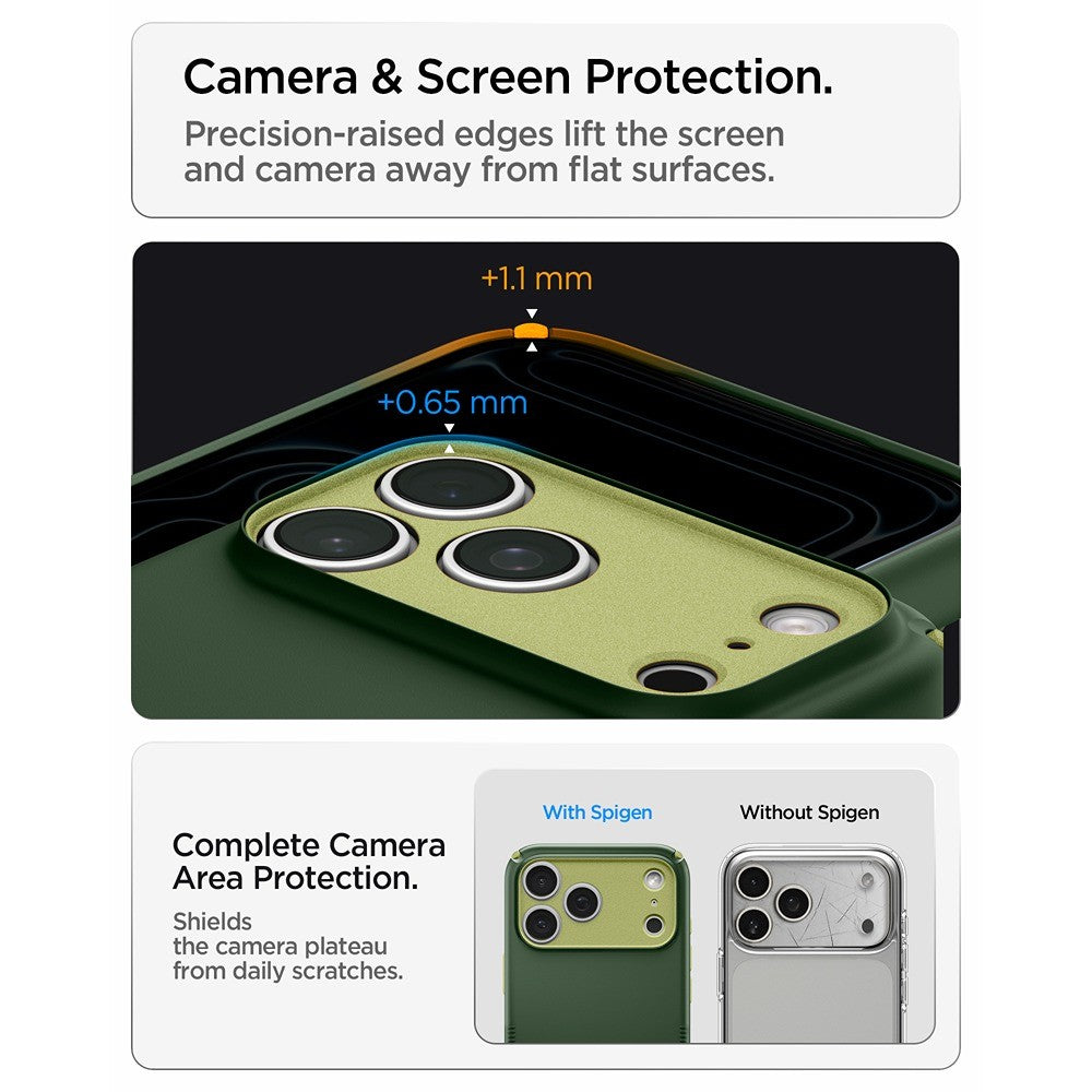 Spigen iPhone 17 Pro/iPhone 18 Pro Deksel Nano Pop Hybrid MagFit Avo Green