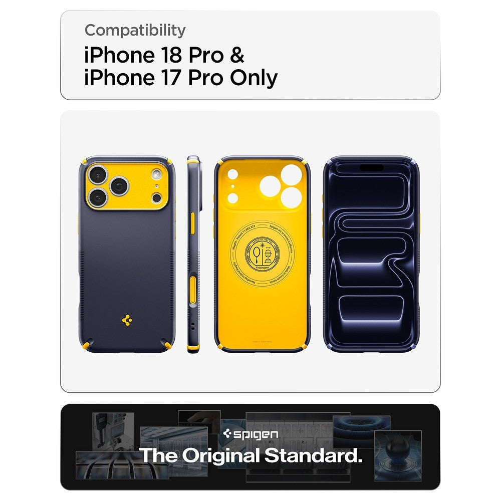 Spigen iPhone 17 Pro/iPhone 18 Pro Deksel Nano Pop Hybrid MagFit Blueberry Navy