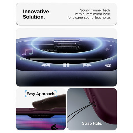 Spigen iPhone 17 Pro/iPhone 18 Pro Deksel Nano Pop MagFit Burgundy Bean