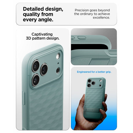 Spigen iPhone 17 Pro/iPhone 18 Pro Deksel Parallax S MagFit salviegrønn