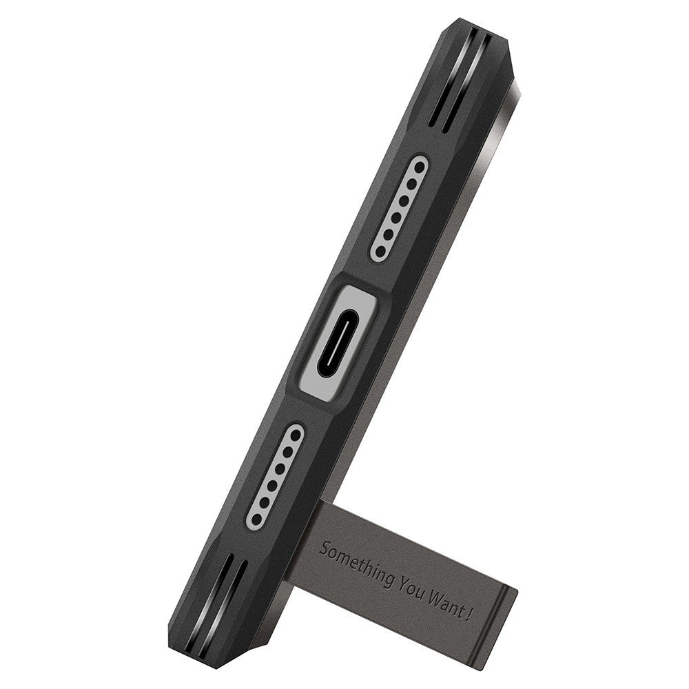 Spigen iPhone 17 Pro/iPhone 18 Pro Deksel Tough Armor T MagFit Gunmetal