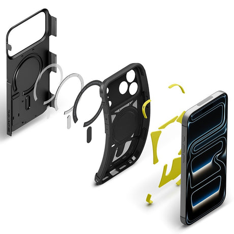 Spigen iPhone 17 Pro/iPhone 18 Pro Deksel Tough Armor T MagFit Svart