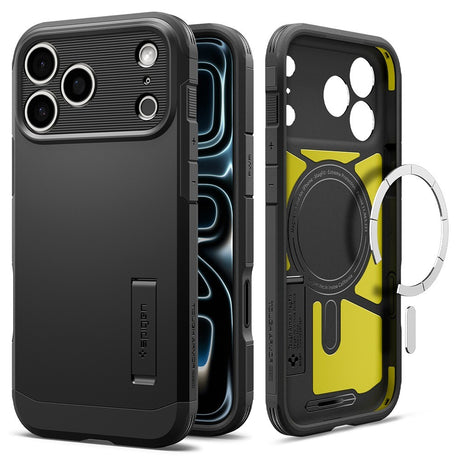 Spigen iPhone 17 Pro/iPhone 18 Pro Deksel Tough Armor T MagFit Svart