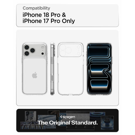 Spigen iPhone 17 Pro/iPhone 18 Pro Deksel Ultra Hybrid Crystal Clear