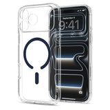 Spigen iPhone 17 Pro/iPhone 18 Pro Deksel Ultra Hybrid MagFit Clear Deep Blue