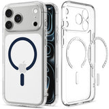 Spigen iPhone 17 Pro/iPhone 18 Pro Deksel Ultra Hybrid MagFit Clear Deep Blue