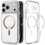 Spigen iPhone 17 Pro/iPhone 18 Pro Deksel Ultra Hybrid MagFit Clear Gold