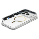 Spigen iPhone 17 Pro/iPhone 18 Pro Deksel Ultra Hybrid MagFit Clear Gold