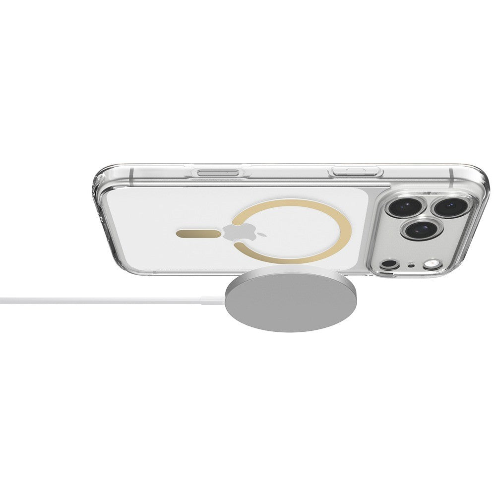 Spigen iPhone 17 Pro/iPhone 18 Pro Deksel Ultra Hybrid MagFit Clear Gold
