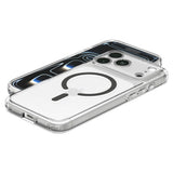 Spigen iPhone 17 Pro/iPhone 18 Pro Deksel Ultra Hybrid MagFit Clear Graphite