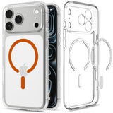 Spigen iPhone 17 Pro/iPhone 18 Pro Deksel Ultra Hybrid MagFit Clear Oransje