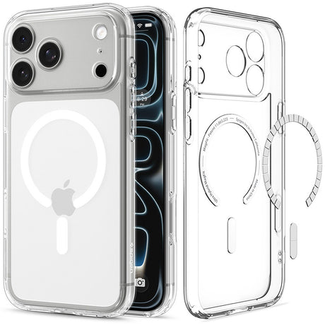 Spigen iPhone 17 Pro/iPhone 18 Pro Deksel Ultra Hybrid MagFit Clear White