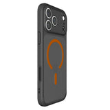 Spigen iPhone 17 Pro/iPhone 18 Pro Deksel Ultra Hybrid MagFit Frost Black Oransje