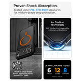 Spigen iPhone 17 Pro/iPhone 18 Pro Deksel Ultra Hybrid MagFit Frost Black Oransje