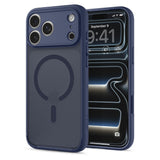 Spigen iPhone 17 Pro/iPhone 18 Pro Deksel Ultra Hybrid MagFit frost-mørkeblå