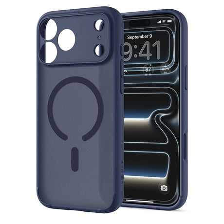 Spigen iPhone 17 Pro/iPhone 18 Pro Deksel Ultra Hybrid MagFit frost-mørkeblå