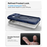 Spigen iPhone 17 Pro/iPhone 18 Pro Deksel Ultra Hybrid MagFit frost-mørkeblå
