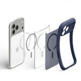 Spigen iPhone 17 Pro/iPhone 18 Pro Deksel Ultra Hybrid MagFit frost-mørkeblå