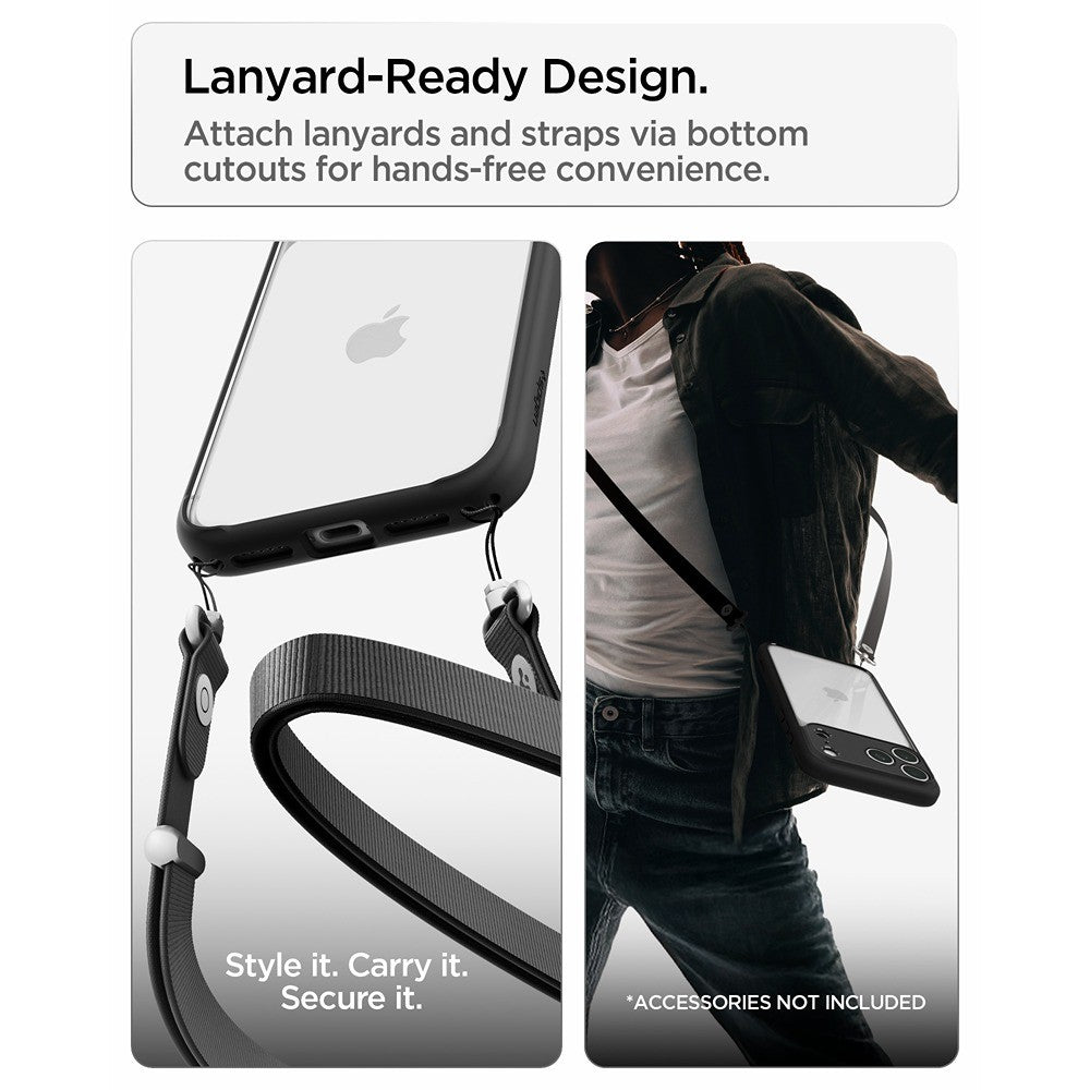 Spigen iPhone 17 Pro/iPhone 18 Pro Deksel Ultra Hybrid Matte Black