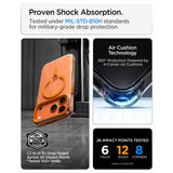 Spigen iPhone 17 Pro/iPhone 18 Pro Deksel Ultra Hybrid Optik S MagFit gjennomsiktig Oransje