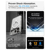 Spigen iPhone 17 Pro/iPhone 18 Pro Deksel Ultra Hybrid Optik S MagFit Clear Sølv