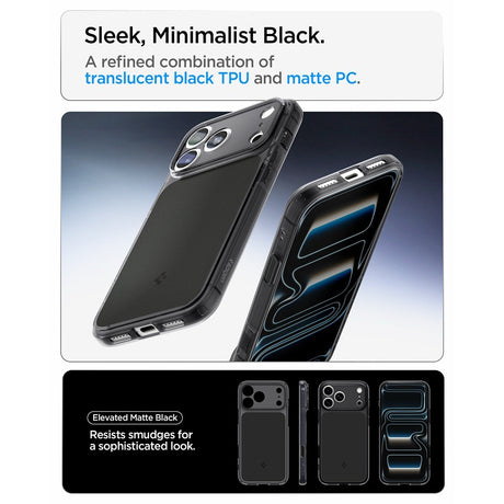Spigen iPhone 17 Pro/iPhone 18 Pro Deksel Ultra Hybrid T MagFit Matte Black