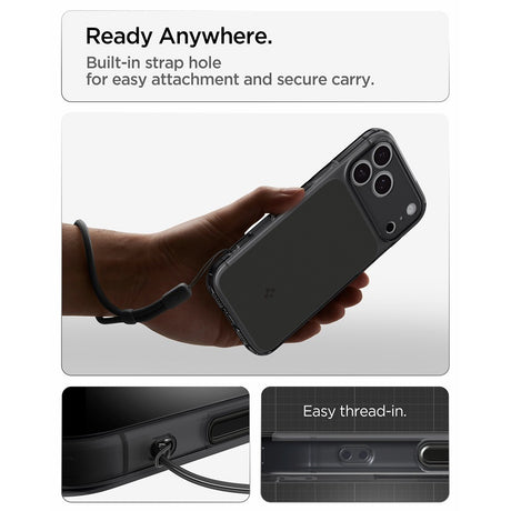 Spigen iPhone 17 Pro/iPhone 18 Pro Deksel Ultra Hybrid T MagFit Matte Black