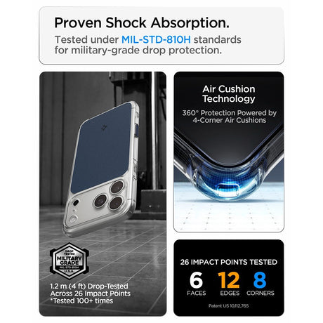 Spigen iPhone 17 Pro/iPhone 18 Pro Deksel Ultra Hybrid T MagFit Matte Blue