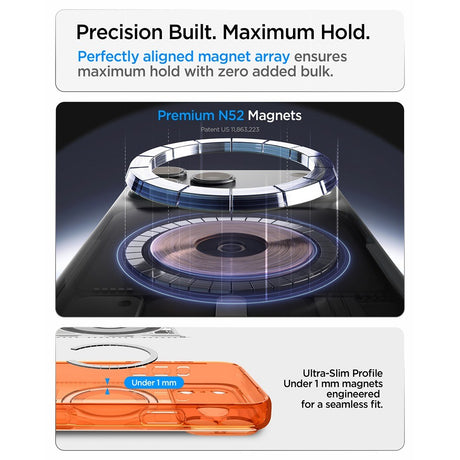 Spigen iPhone 17 Pro Max/iPhone 18 Pro Max Deksel Classic C1 MagFit mandarin