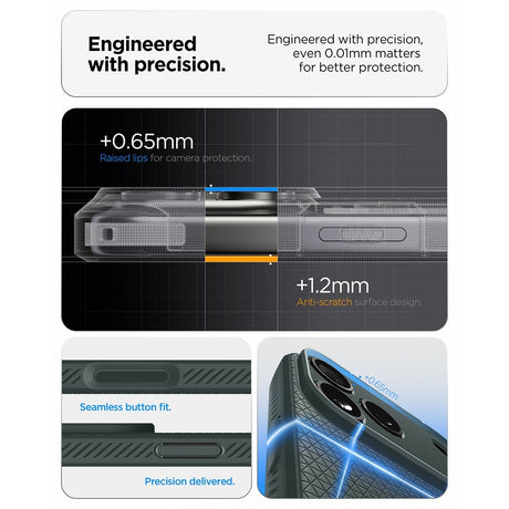 Spigen iPhone 17 Pro Max/iPhone 18 Pro Max Deksel Liquid Air Abyss Green