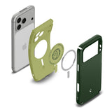 Spigen iPhone 17 Pro Max/iPhone 18 Pro Max Deksel Nano Pop Hybrid MagFit Avo Green