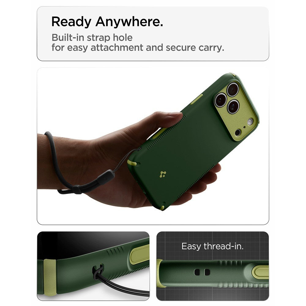 Spigen iPhone 17 Pro Max/iPhone 18 Pro Max Deksel Nano Pop Hybrid MagFit Avo Green