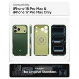Spigen iPhone 17 Pro Max/iPhone 18 Pro Max Deksel Nano Pop Hybrid MagFit Avo Green