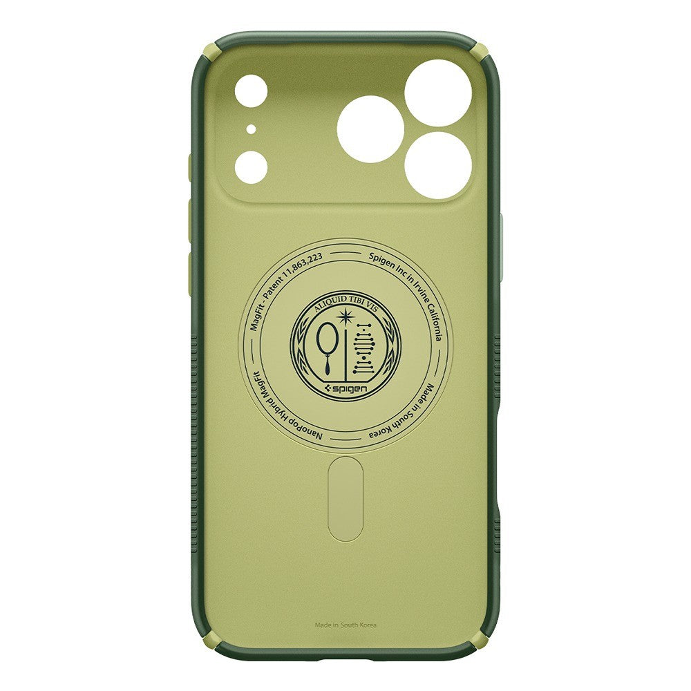 Spigen iPhone 17 Pro Max/iPhone 18 Pro Max Deksel Nano Pop Hybrid MagFit Avo Green