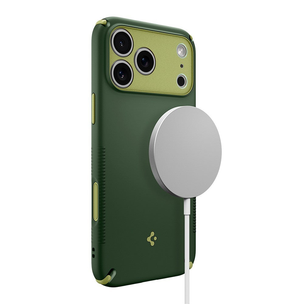 Spigen iPhone 17 Pro Max/iPhone 18 Pro Max Deksel Nano Pop Hybrid MagFit Avo Green