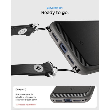 Spigen iPhone 17 Pro Max/iPhone 18 Pro Max Deksel Rugged Armor MagFit Grå
