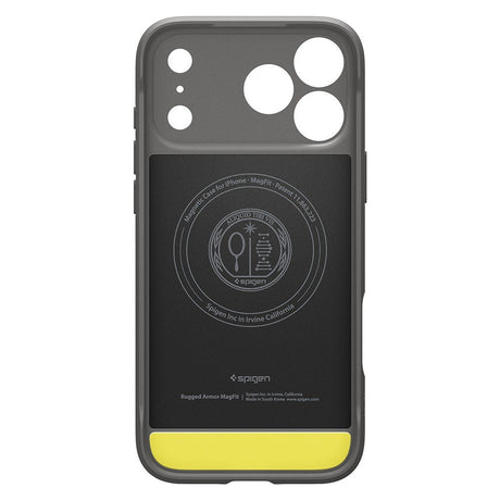 Spigen iPhone 17 Pro Max/iPhone 18 Pro Max Deksel Rugged Armor MagFit Grå